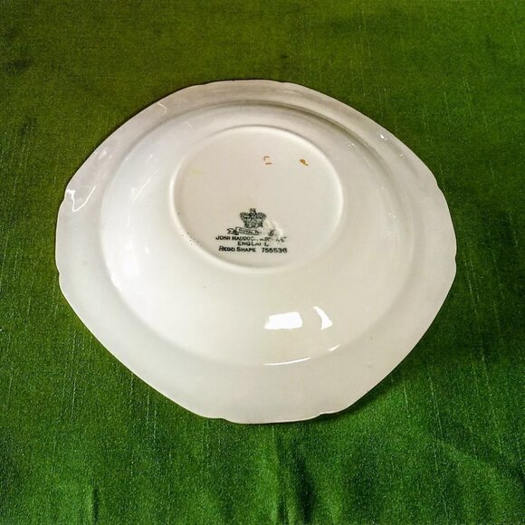 Vintage John Maddock 1930 Ivory Floral Porcelain Dish - Picture 3 of 5